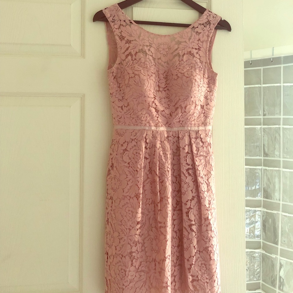 Jenny Yoo Sz 0 Blush / Whipped Apricot Lace Dress